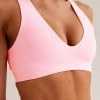 Bend & FLX Plunge Sports Bra - Marshmallow