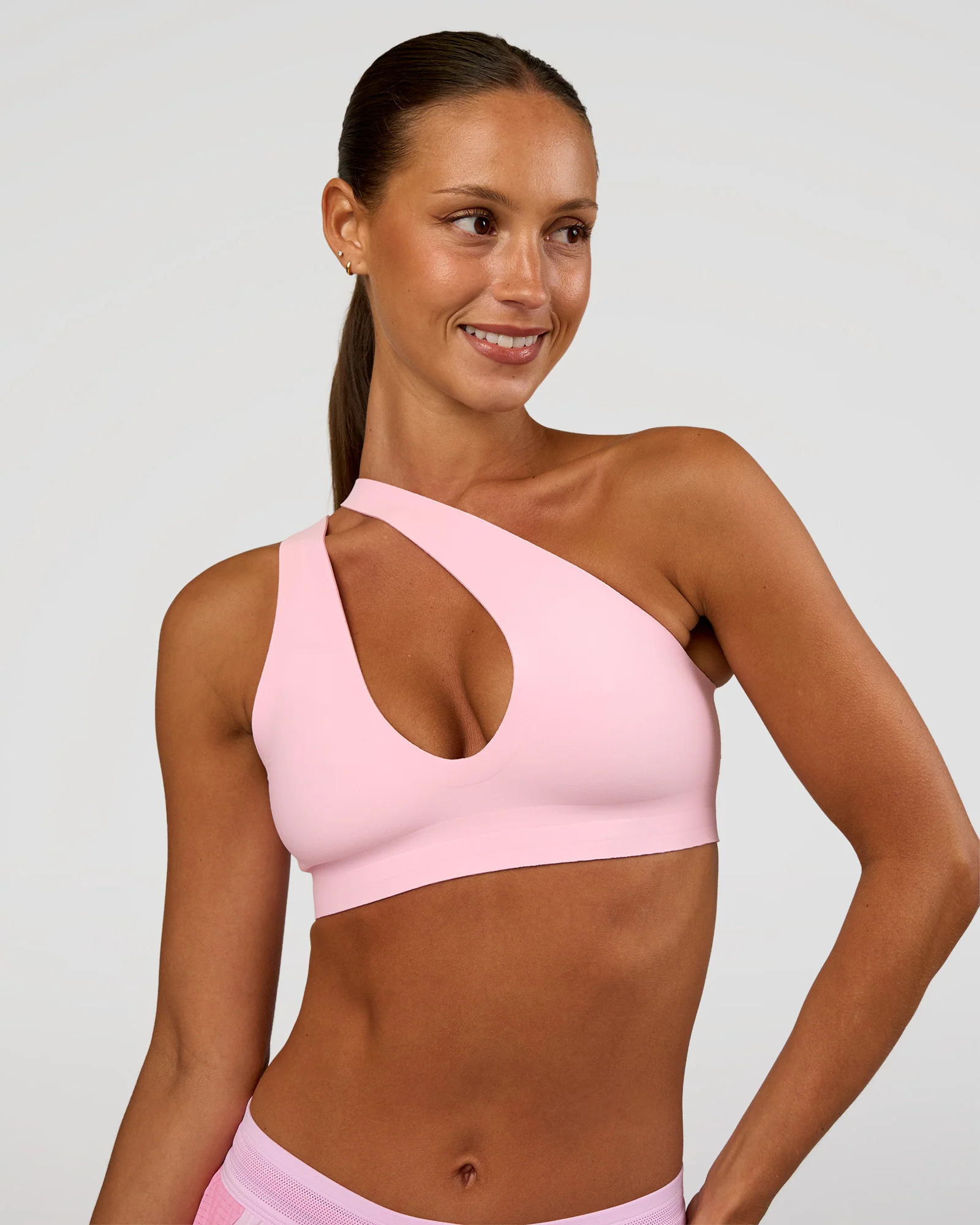 Bend & FLX Plunge Sports Bra - Marshmallow