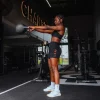 Rep Ultra High-Rise 4" Short Pockets - Black-Ultra Orange