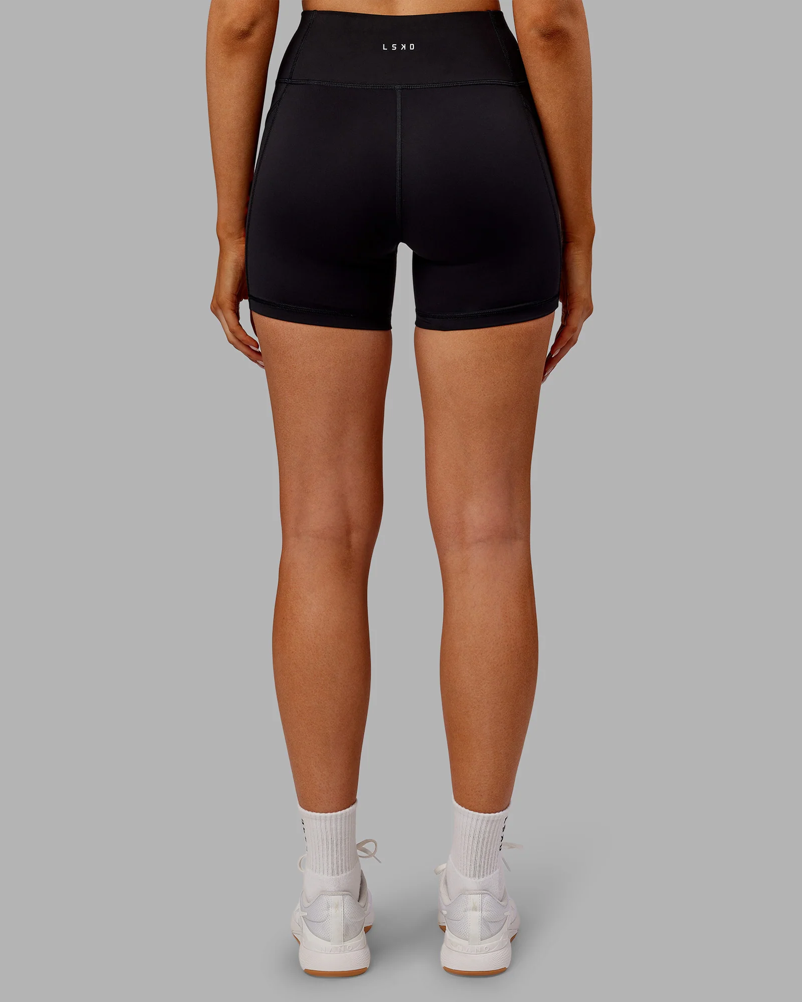 Rep Ultra High-Rise 4" Short Pockets - Black-Ultra Orange
