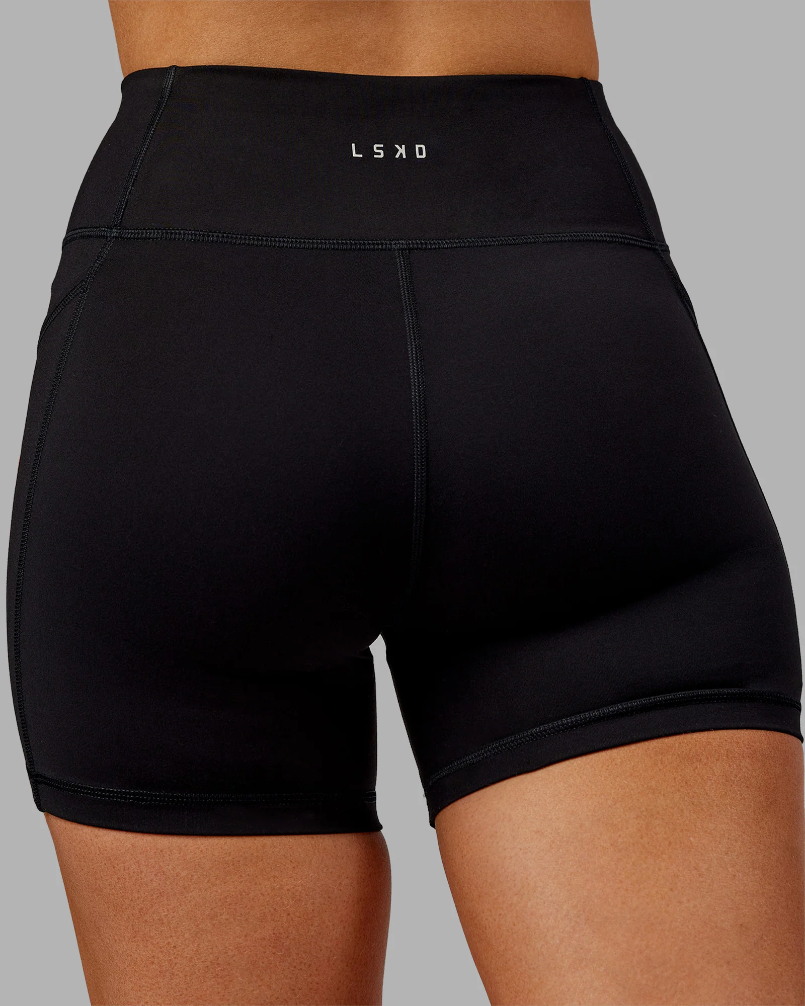 Rep Ultra High-Rise 4" Short Pockets - Black-Ultra Orange