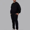 MVP Quilted Track Pant - Black-Geometric