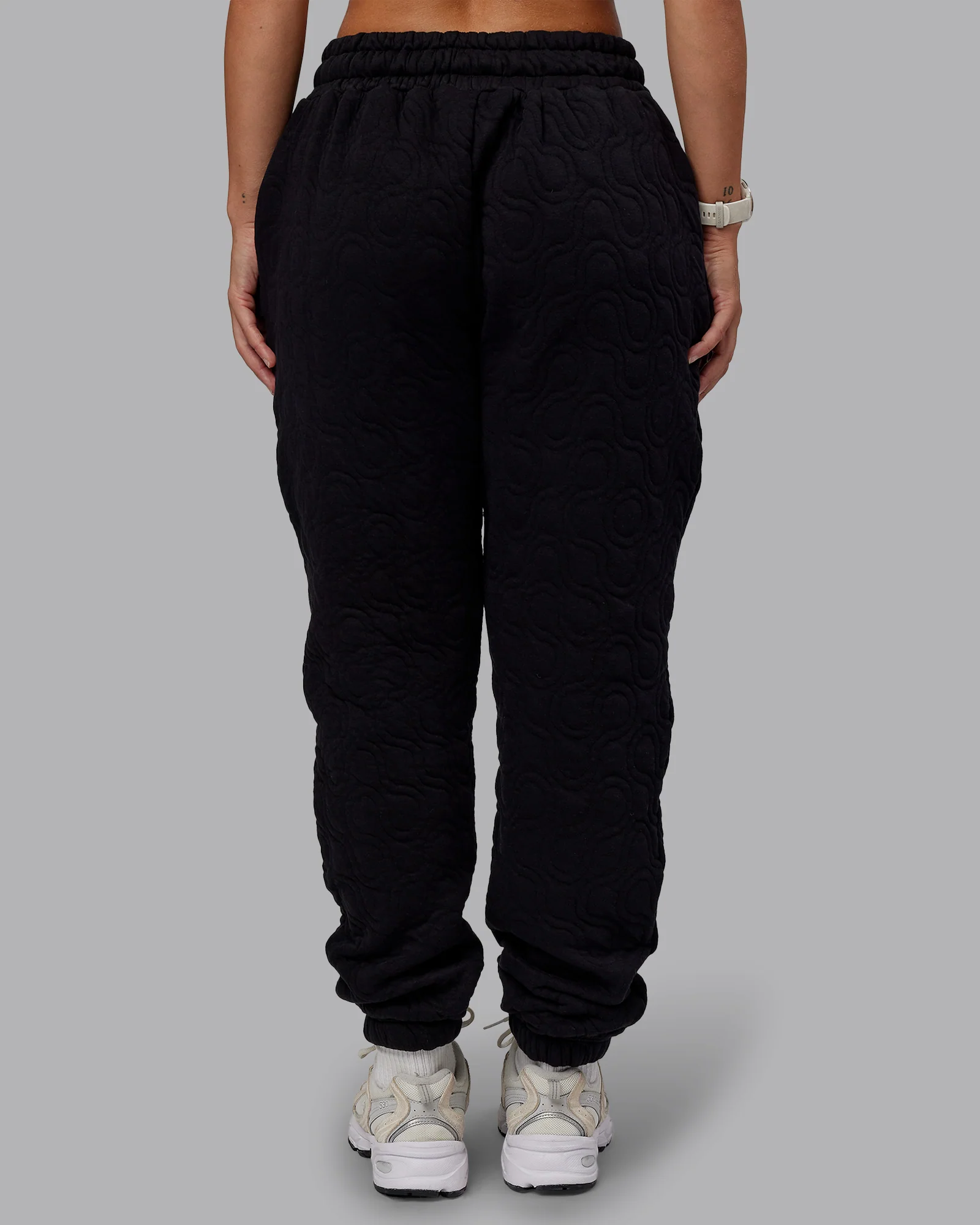 MVP Quilted Track Pant - Black-Geometric
