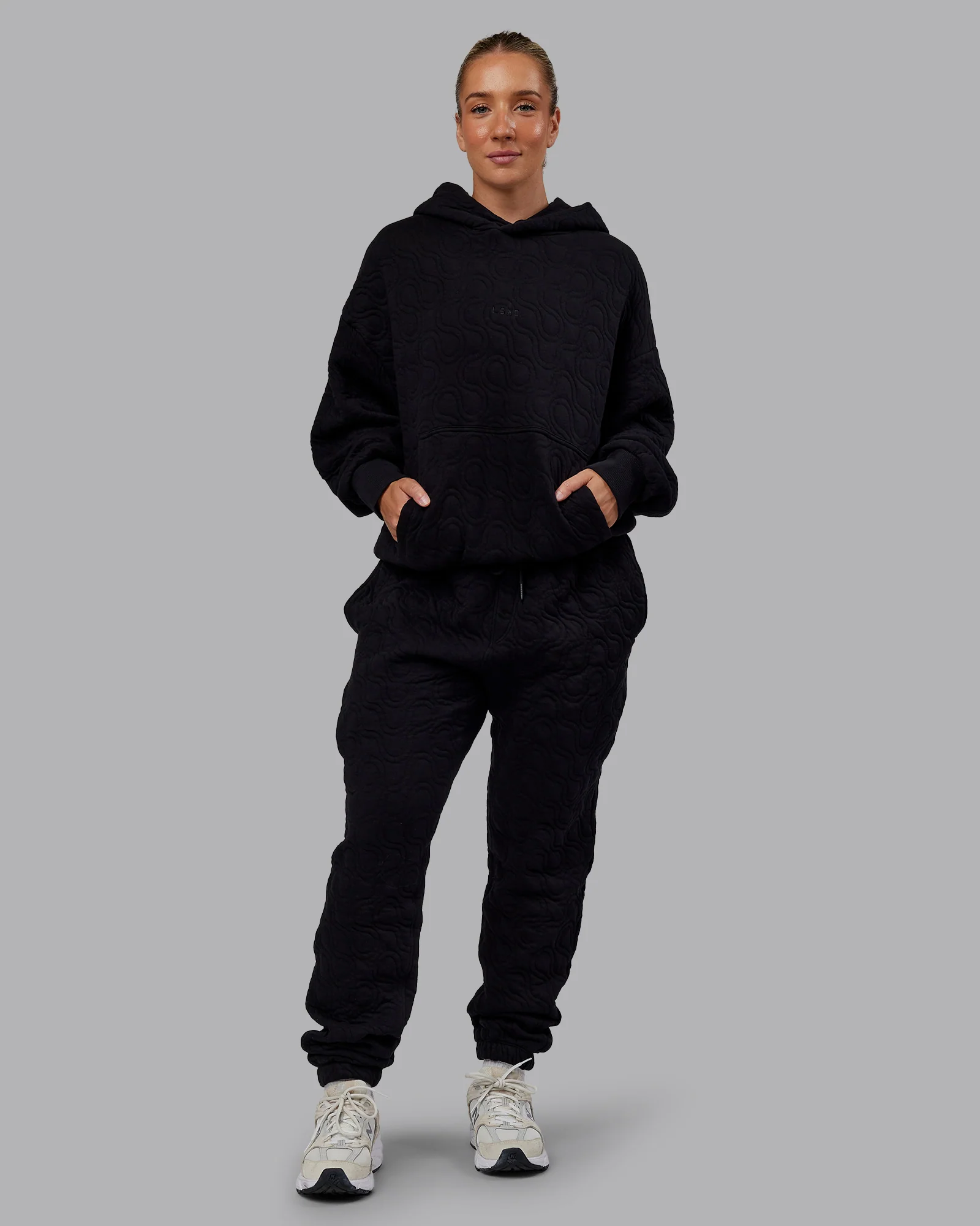 MVP Quilted Track Pant - Black-Geometric