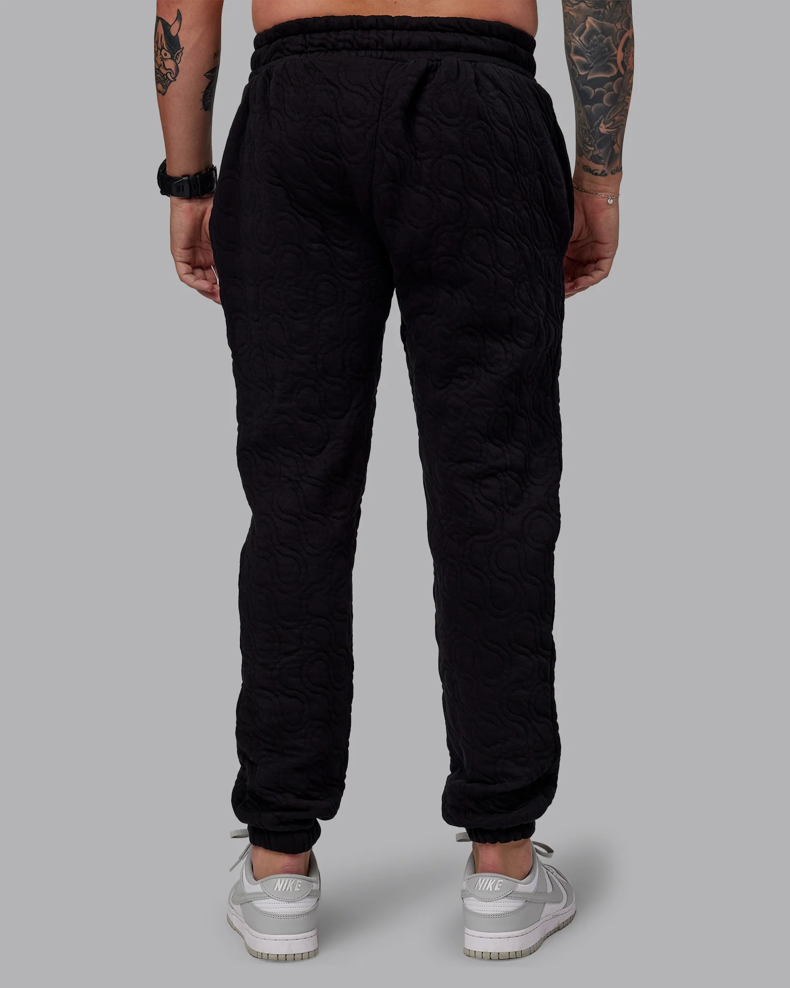 MVP Quilted Track Pant - Black-Geometric