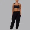 MVP Quilted Track Pant - Black-Geometric