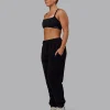 MVP Quilted Track Pant - Black-Geometric