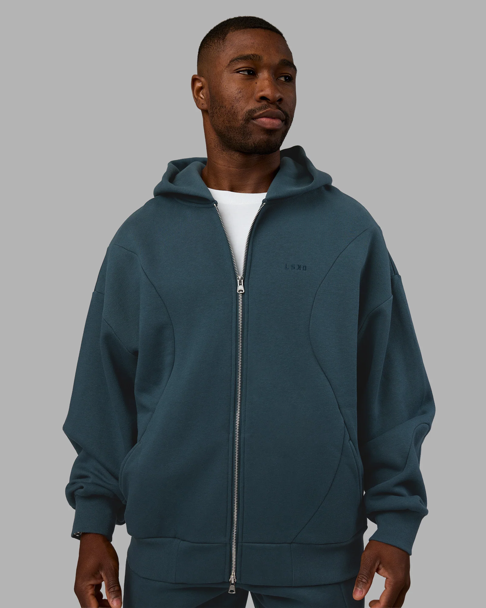 18670-stream-oversized-panel-zip-hoodie-deep-sea-2.webp Stream Oversized Panel Zip Hoodie - Deep Sea