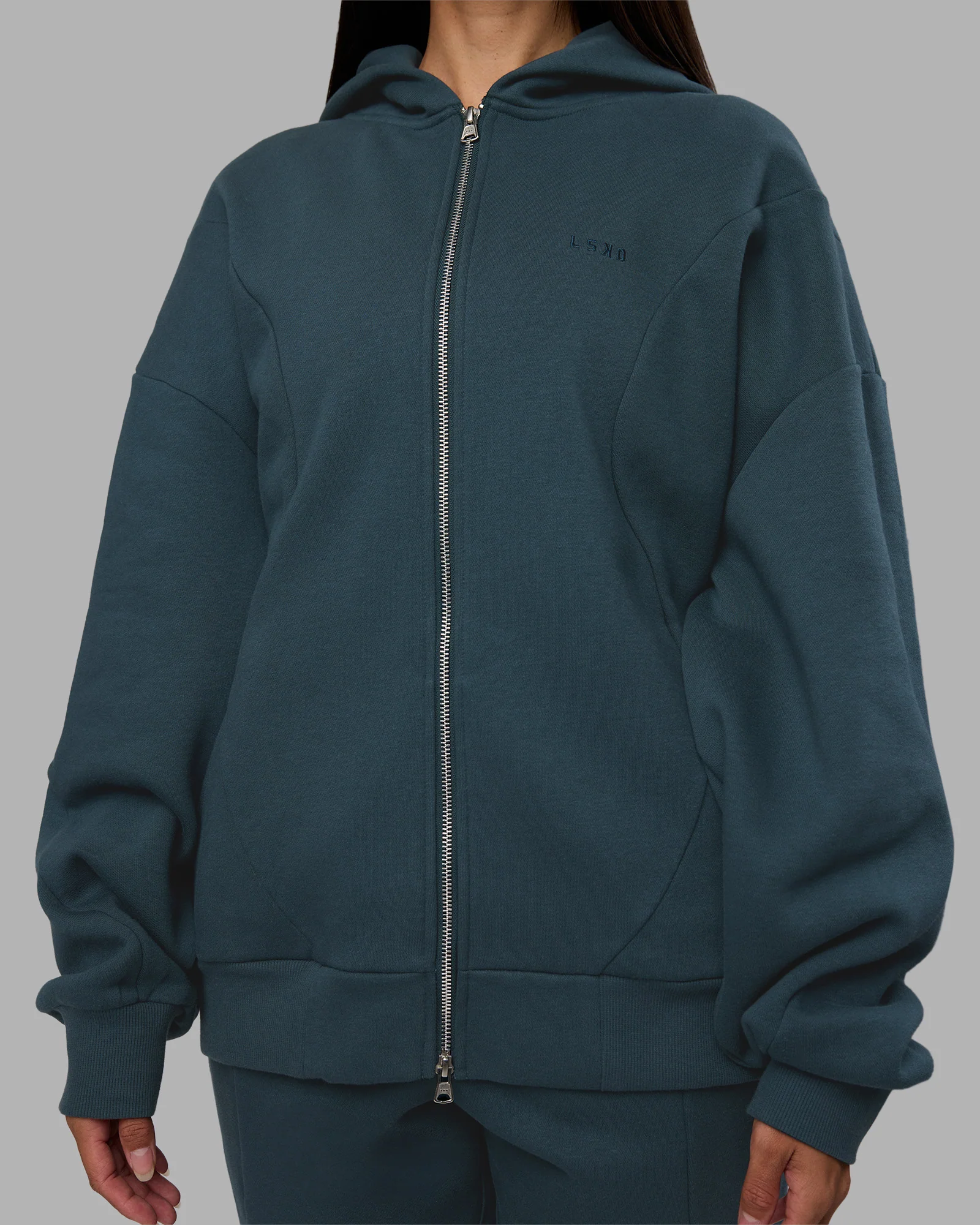 18670-stream-oversized-panel-zip-hoodie-deep-sea-8.webp Stream Oversized Panel Zip Hoodie - Deep Sea