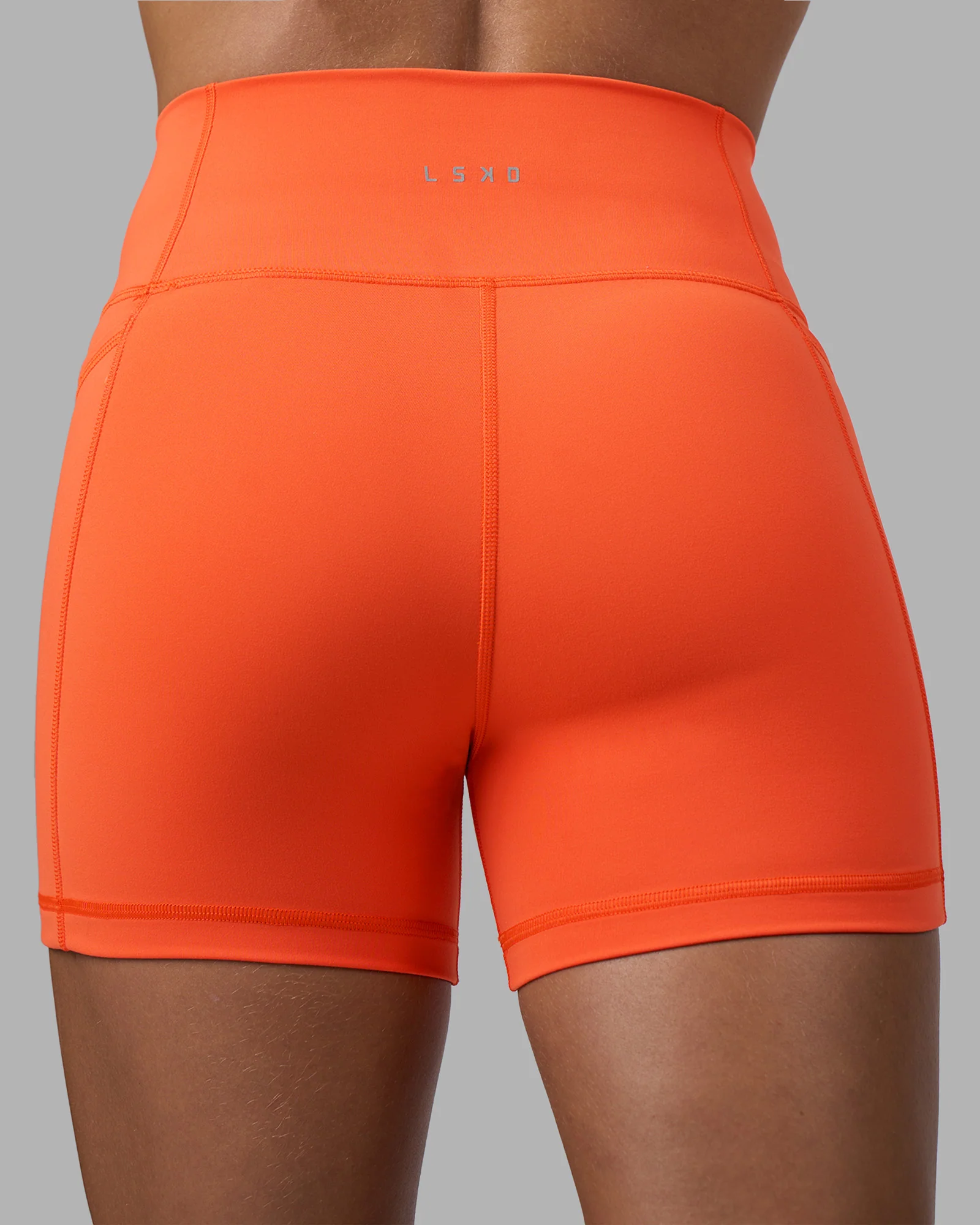 Fusion Ultra High-Rise 4" Short Pockets - Ultra Orange
