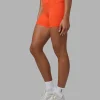 Fusion Ultra High-Rise 4" Short Pockets - Ultra Orange