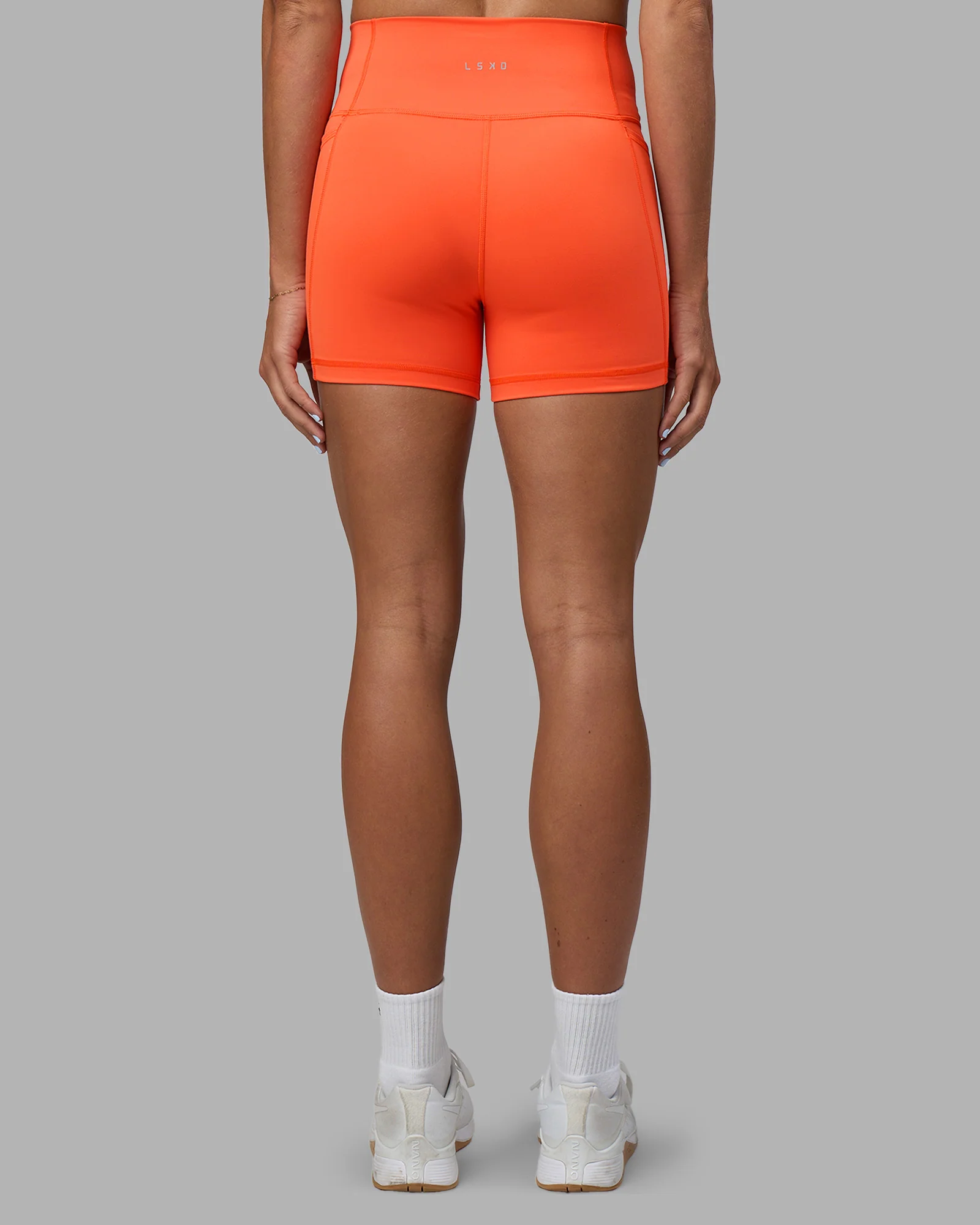 Fusion Ultra High-Rise 4" Short Pockets - Ultra Orange