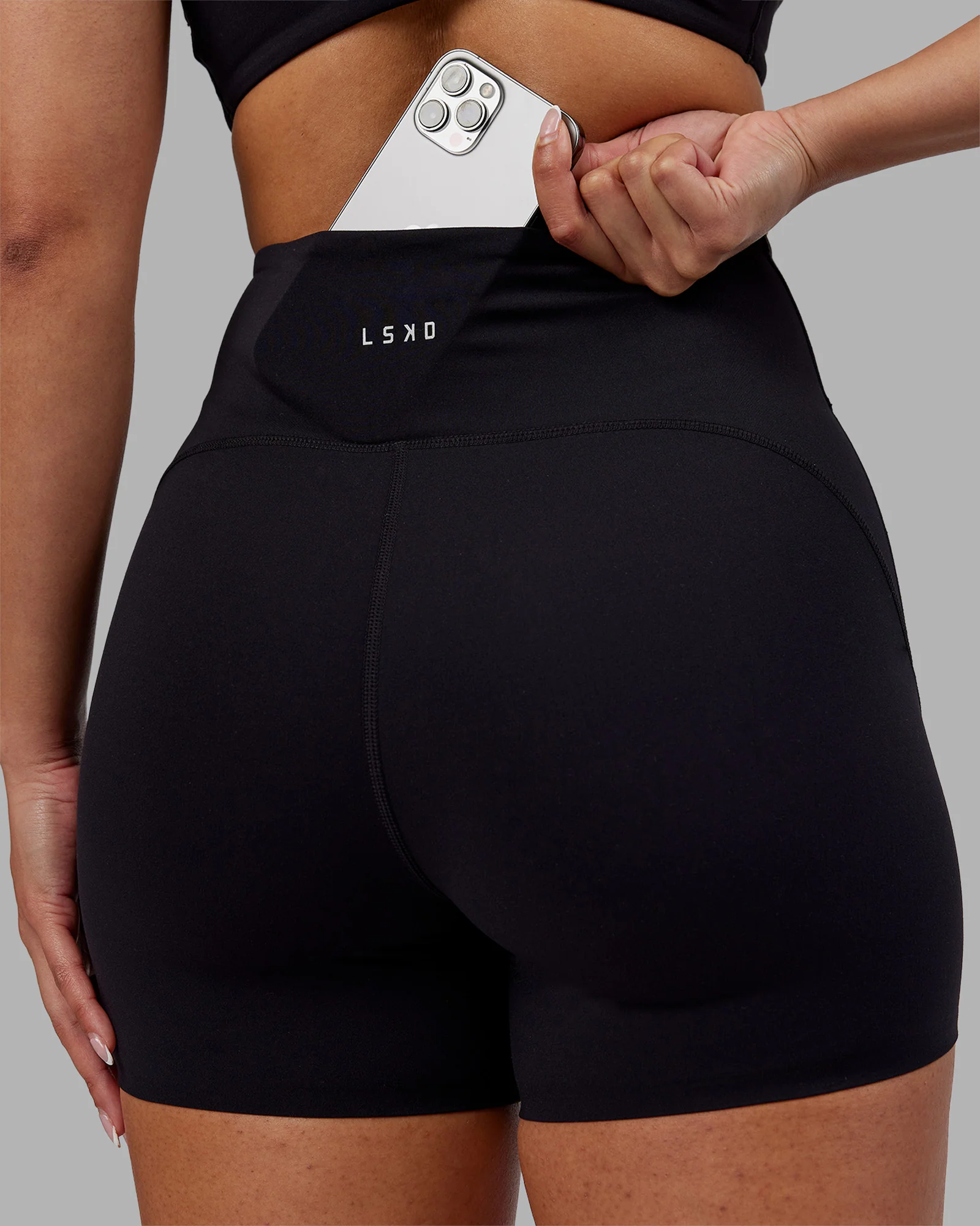 18742-rhythm-elixir-ultra-high-rise-4-short-black-5.webp Rhythm Elixir Ultra High-Rise 4" Short - Black