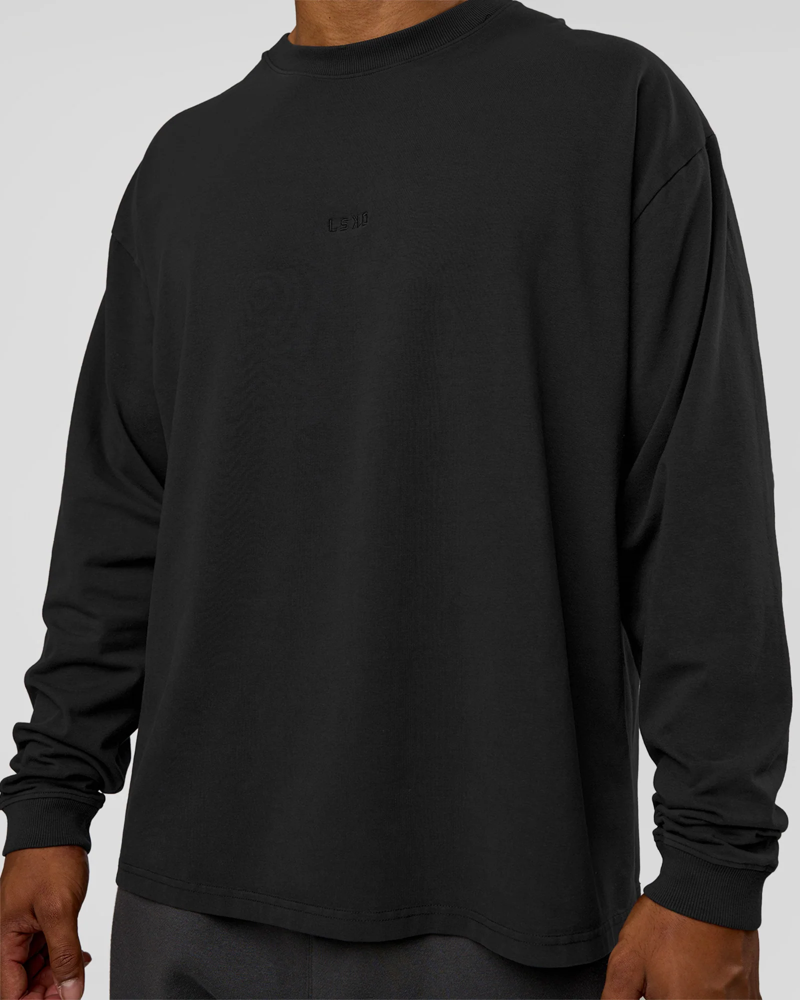 18777-classic-heavyweight-flxcotton-oversized-long-sleeve-tee-washed-black-black-4.webp Classic Heavyweight FLXCotton Oversized Long Sleeve Tee - Washed Black-Black