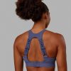 Resistance Ribbed Sports Bra - Future Dusk