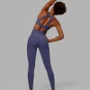 Resistance Ribbed Sports Bra - Future Dusk