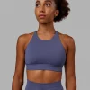 Resistance Ribbed Sports Bra - Future Dusk
