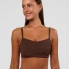 Peaches Wrap Sports Bra - Hot Chocolate