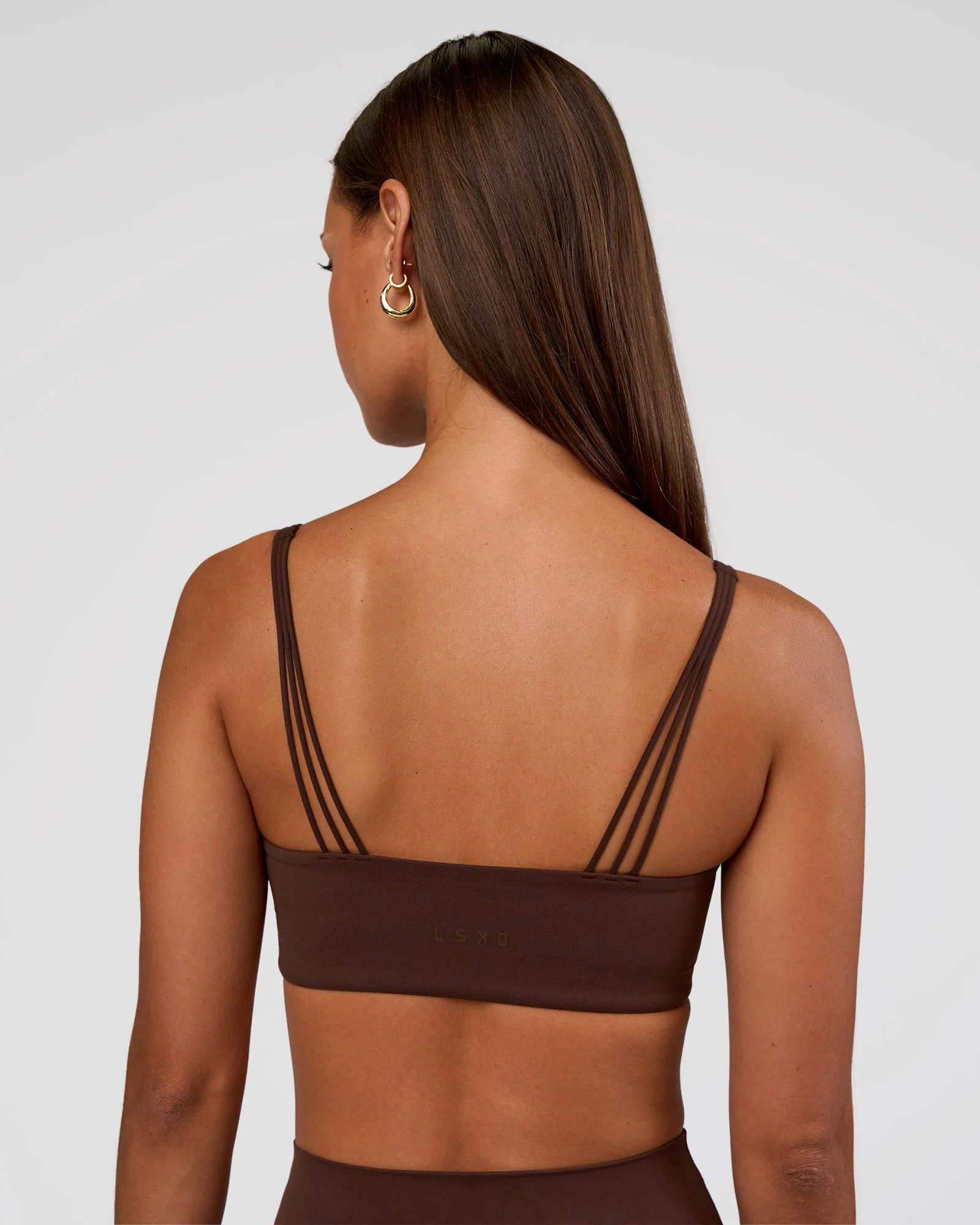 Peaches Wrap Sports Bra - Hot Chocolate