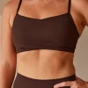 Peaches Wrap Sports Bra - Hot Chocolate