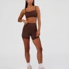 Peaches Wrap Sports Bra - Hot Chocolate