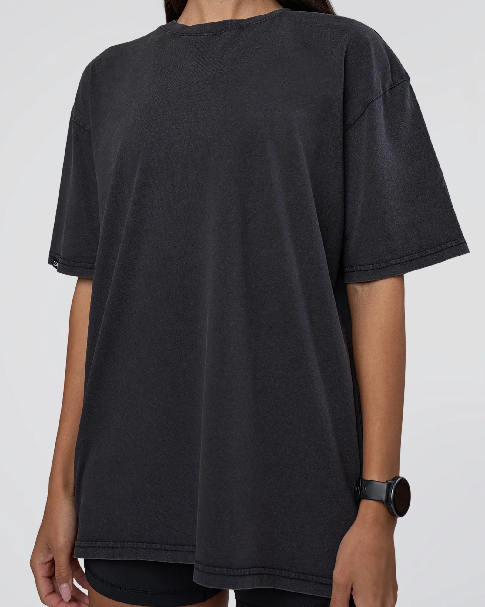 Lifting Club FLXCotton Tee Oversize - Black Washed