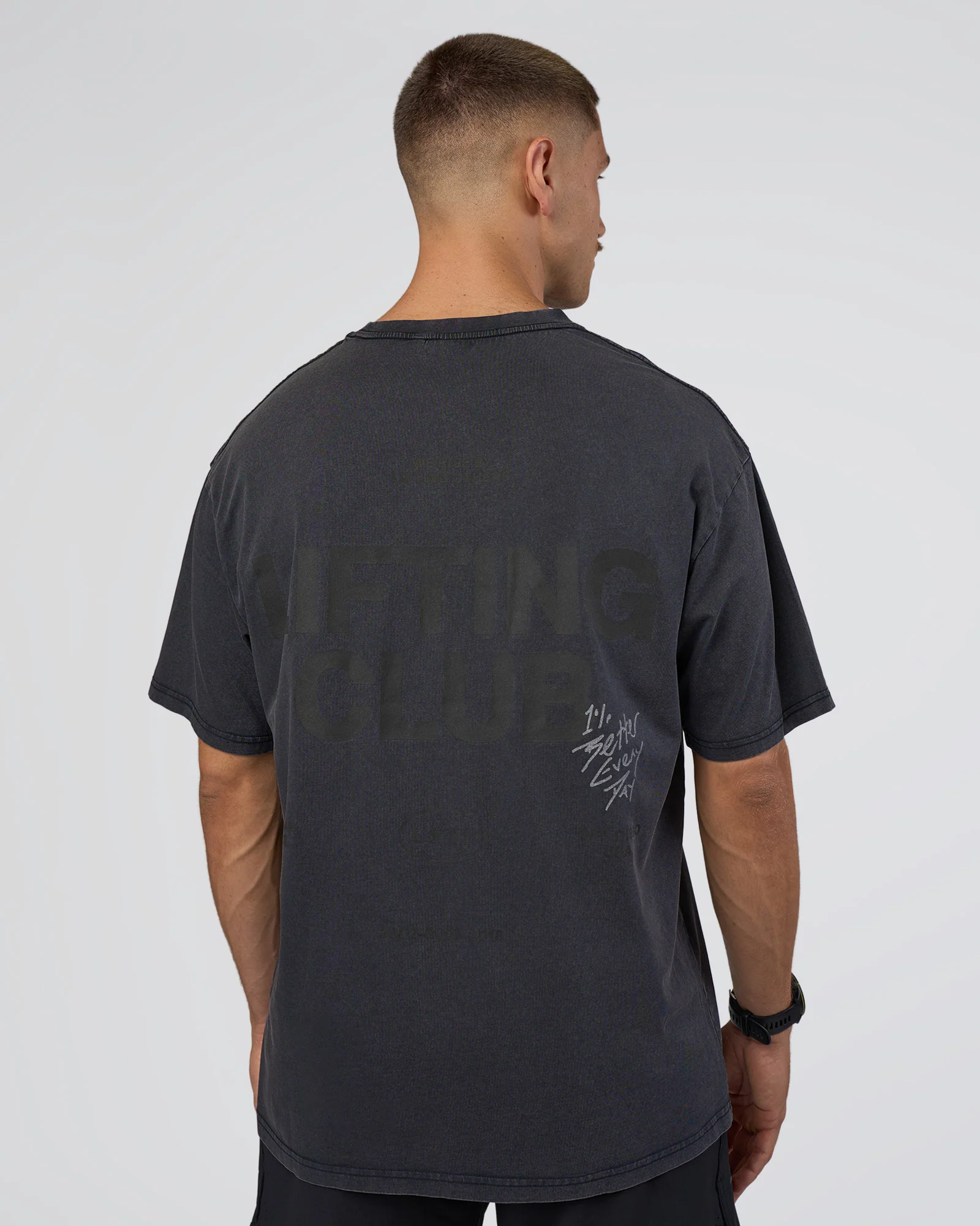 Lifting Club FLXCotton Tee Oversize - Black Washed