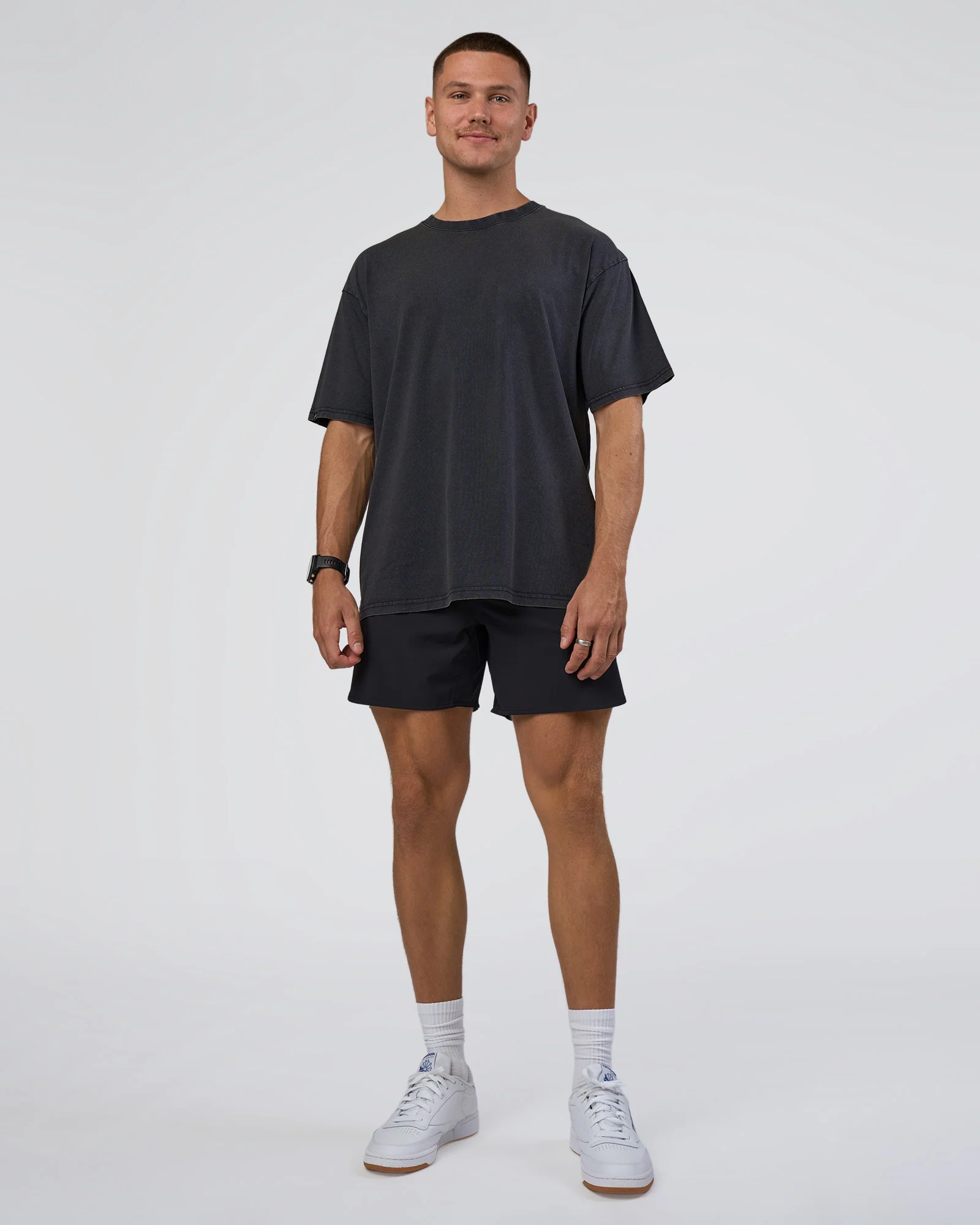 Lifting Club FLXCotton Tee Oversize - Black Washed