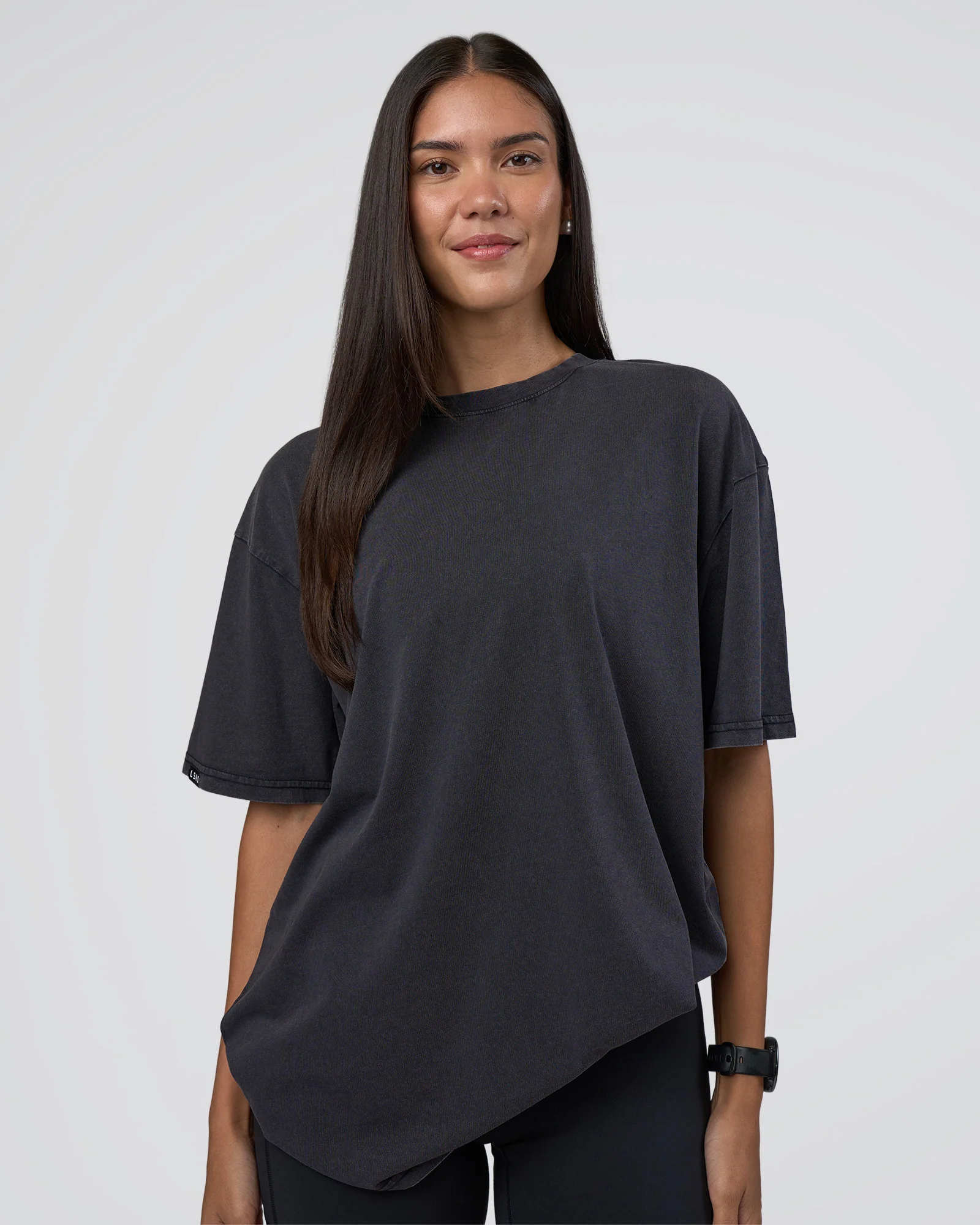Lifting Club FLXCotton Tee Oversize - Black Washed