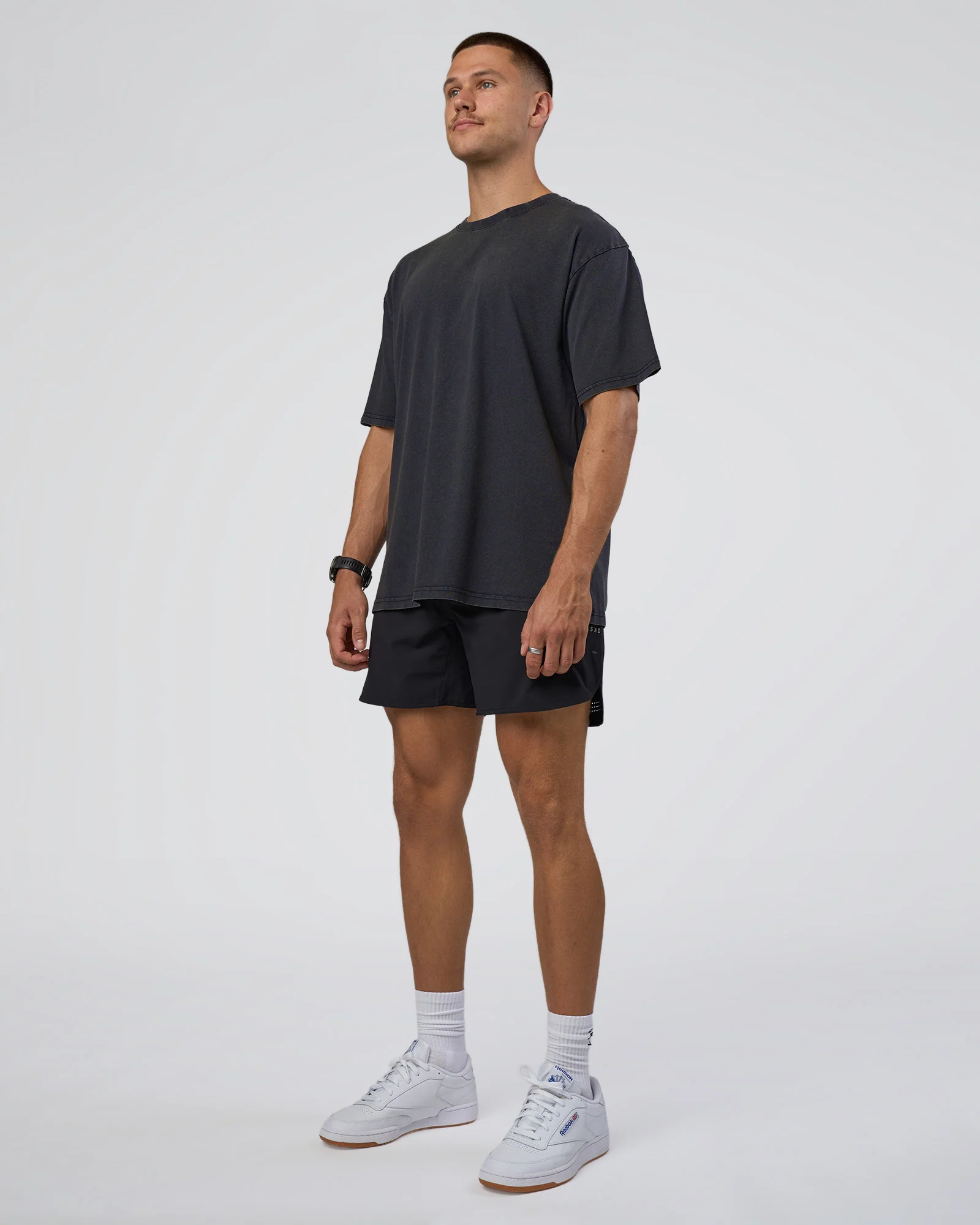 Lifting Club FLXCotton Tee Oversize - Black Washed