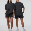 Lifting Club FLXCotton Tee Oversize - Black Washed