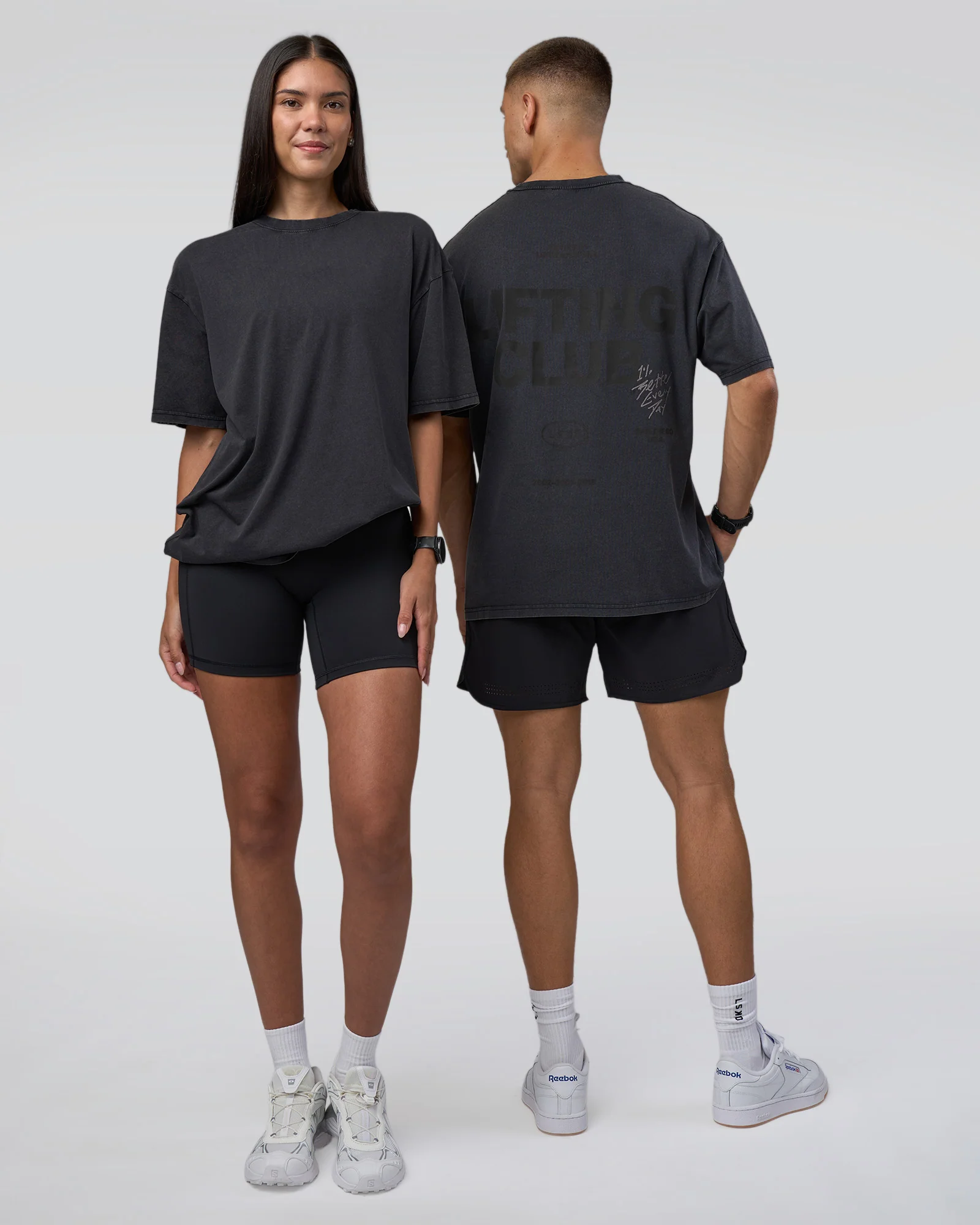 Lifting Club FLXCotton Tee Oversize - Black Washed