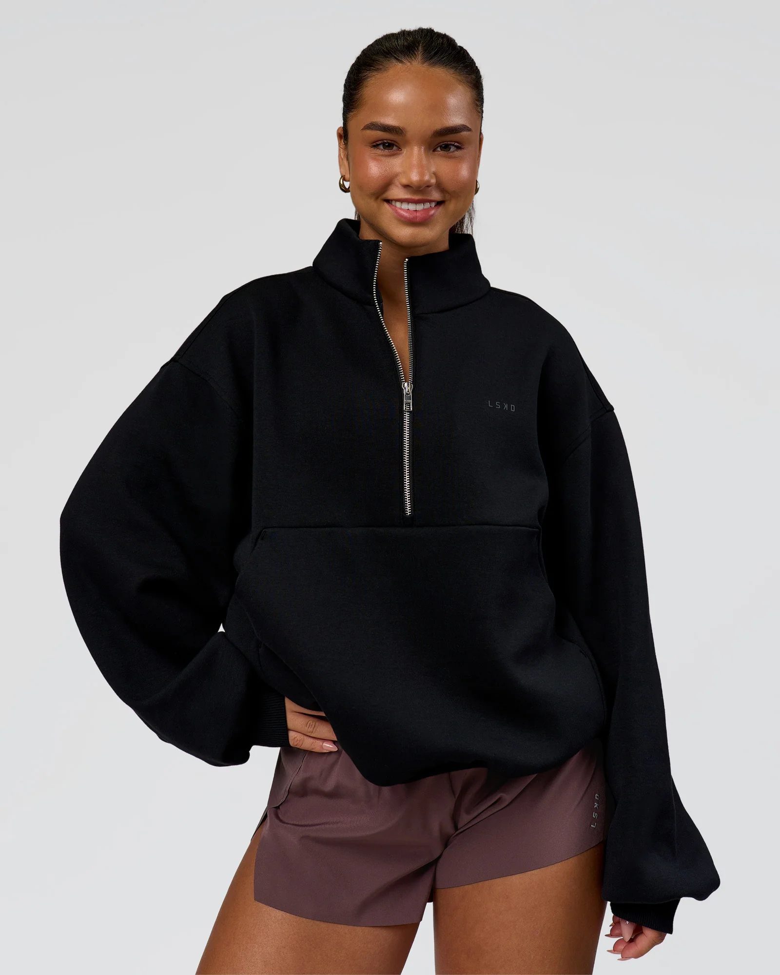 1888-luxe-zerocrease-spacer-half-zip-black-1.webp Luxe ZeroCrease Spacer Half Zip - Black