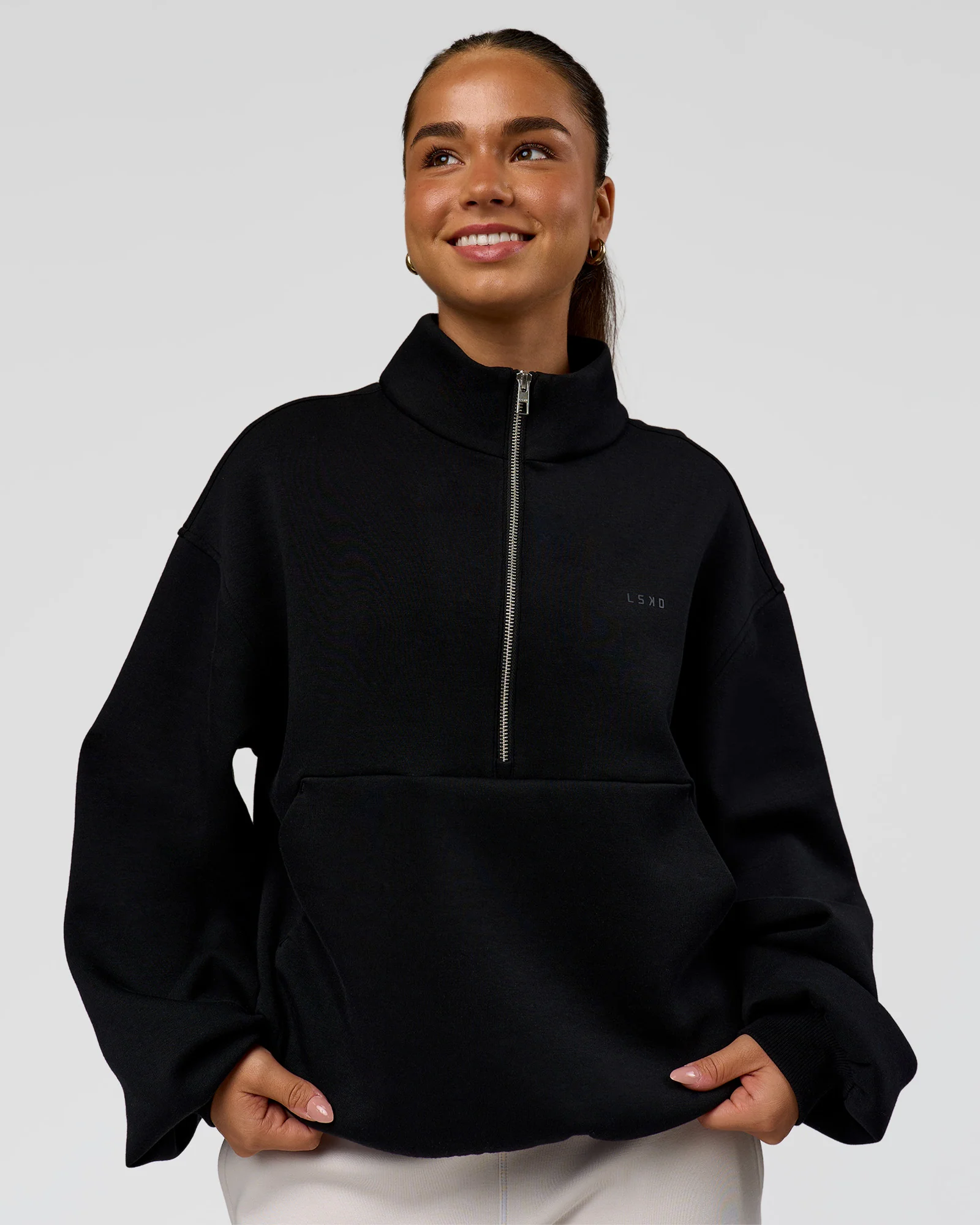 1888-luxe-zerocrease-spacer-half-zip-black-6.webp Luxe ZeroCrease Spacer Half Zip - Black