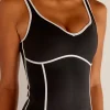 Power Sweetheart Shelf Bra Tank - Black