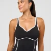 Power Sweetheart Shelf Bra Tank - Black