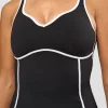 Power Sweetheart Shelf Bra Tank - Black