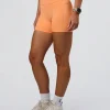Fusion Ultra High-Rise 4" Short Pockets - Cantaloupe