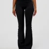 1897-cf-fold-over-high-rise-flared-legging-black-2.webp CF Fold Over High-Rise Flared Legging - Black
