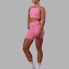 Lift High Neck Sports Bra - Candy Pink