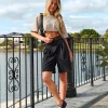 AfterDark ZeroCrease Cropped Tee - Shale Beige