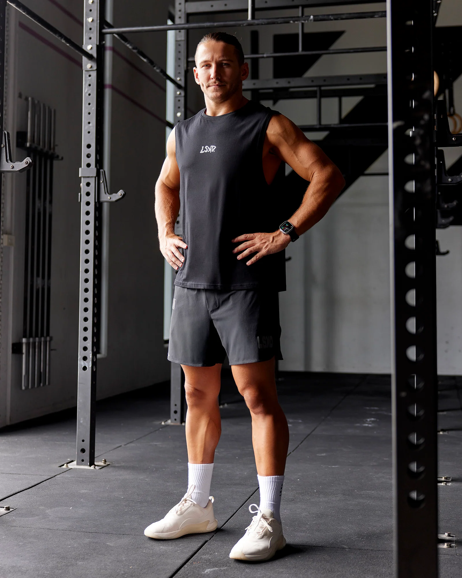 Static Grit FLXCotton Tank - Black
