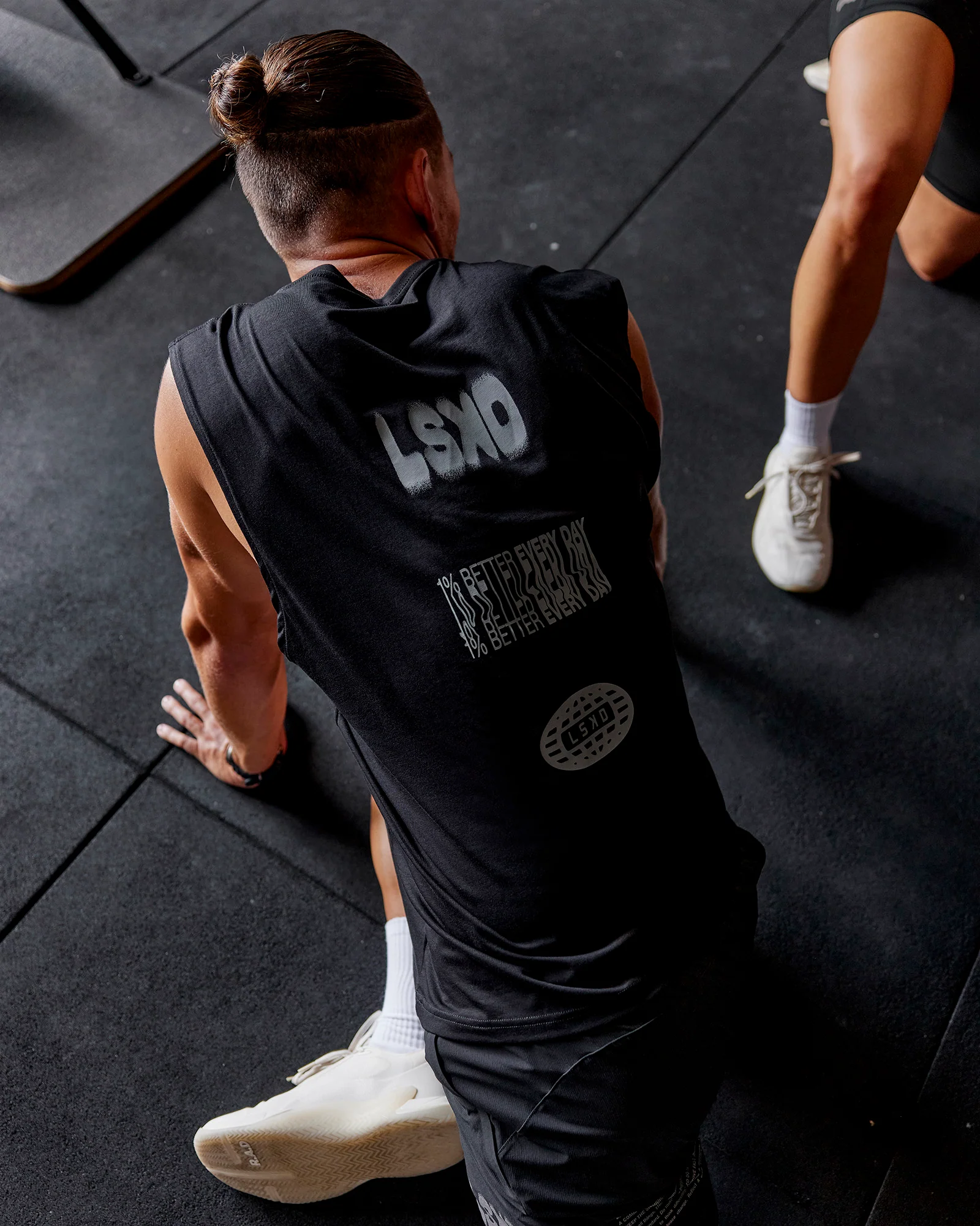 Static Grit FLXCotton Tank - Black