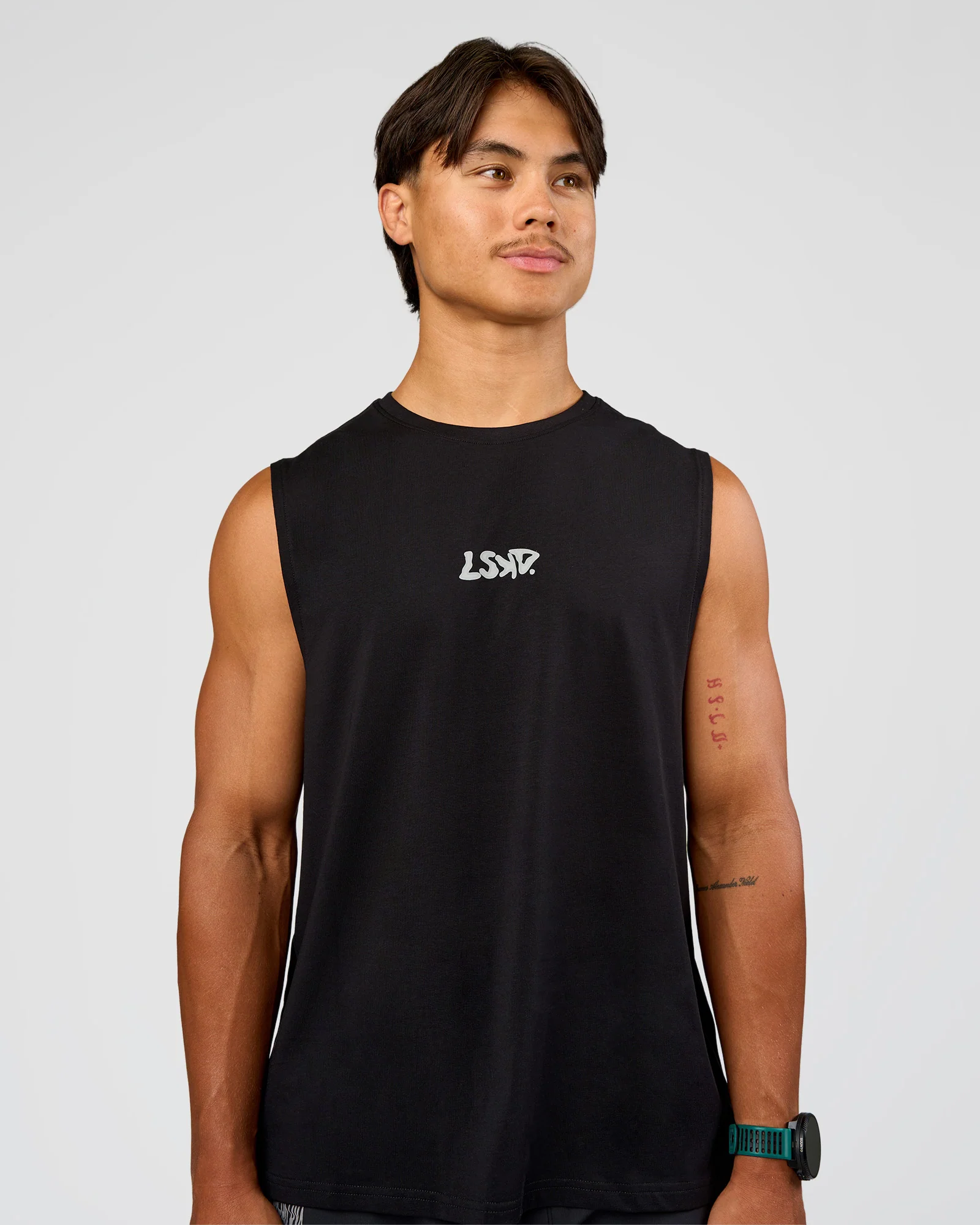 Static Grit FLXCotton Tank - Black