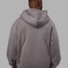 Stream Oversized Panel Zip Hoodie - Storm Front