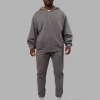 Stream Oversized Panel Zip Hoodie - Storm Front