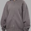 Stream Oversized Panel Zip Hoodie - Storm Front