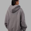 Stream Oversized Panel Zip Hoodie - Storm Front
