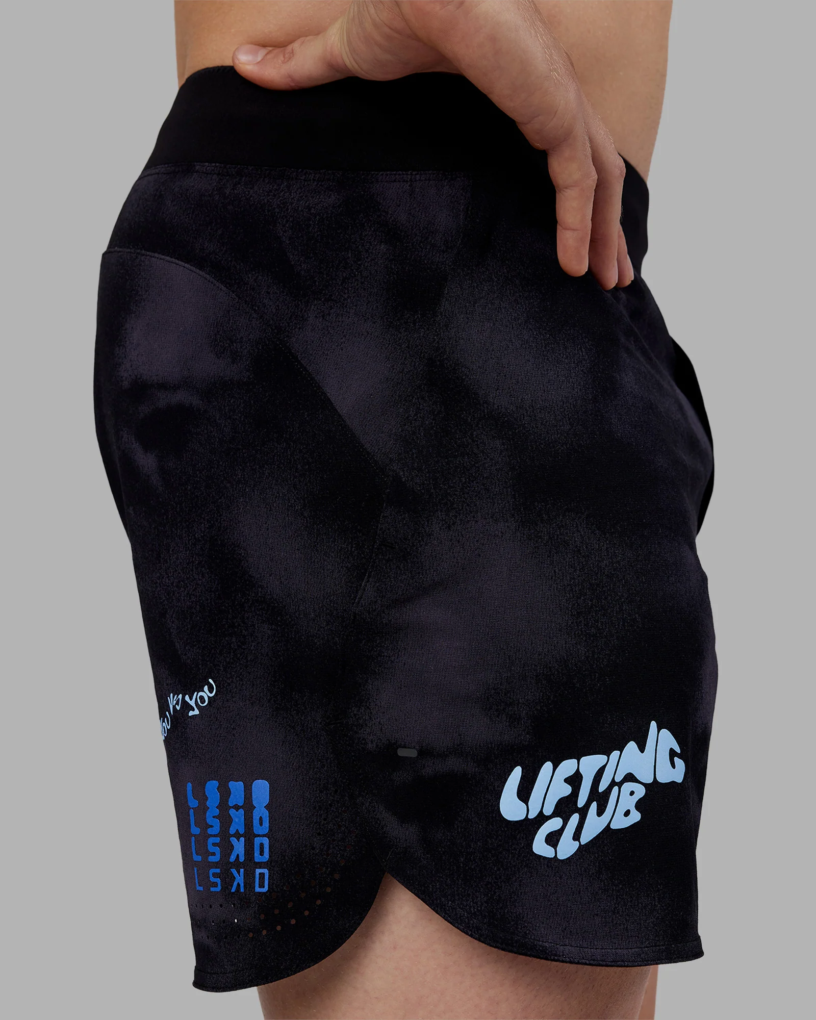 Lift 6" Short - Black Washed-Blue