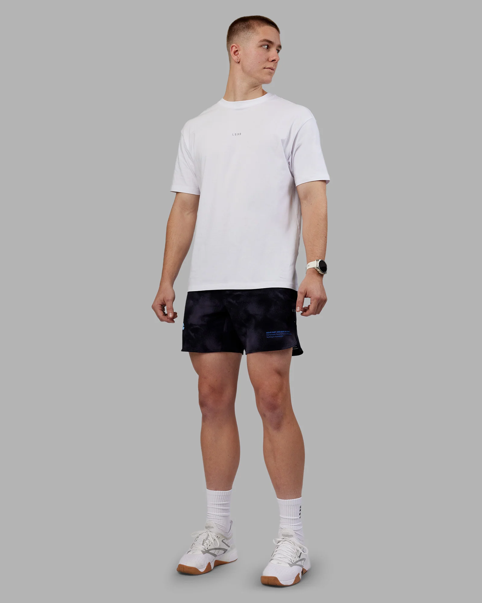 Lift 6" Short - Black Washed-Blue